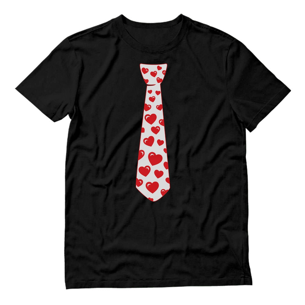 Red Hearts Tie for Valentine's Day Love T-Shirt 