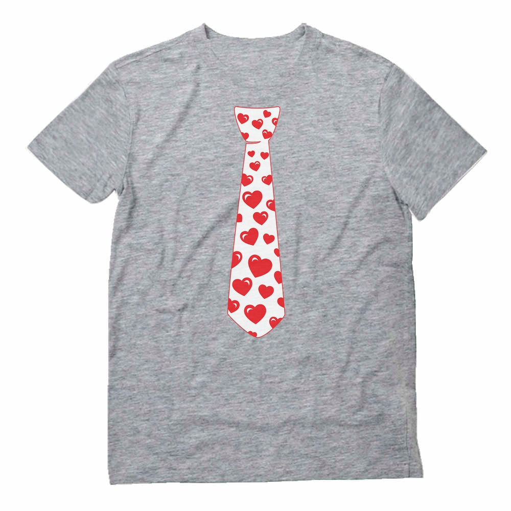 Red Hearts Tie for Valentine's Day Love T-Shirt 