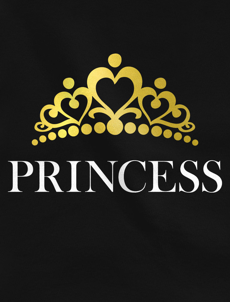 Princess Crown Toddler Hoodie - Black 3