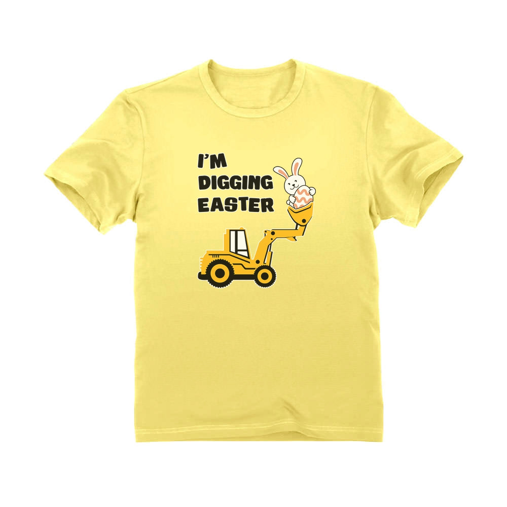 I'm Digging Easter Cute Bunny Toddler Kids T-Shirt - Banana 4