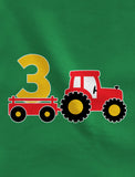 Thumbnail Birthday Tractor 3 Year Old Gift Toddler Kids T-Shirt Banana 6