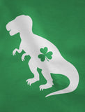 Thumbnail Irish T-Rex Dinosaur Clover St. Patrick's Day Toddler Kids T-Shirt Black 6