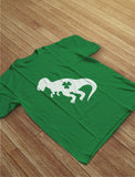 Thumbnail Irish T-Rex Dinosaur Clover St. Patrick's Day Toddler Kids T-Shirt Black 5
