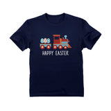 Thumbnail Easter Egg Hunt Happy Easter Train Toddler Kids T-Shirt Navy 4