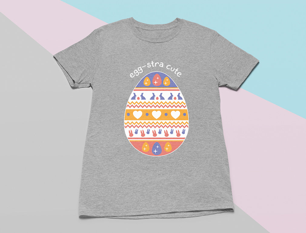 Eggstra Cute Decorated Easter Egg Toddler Kids T-Shirt 