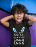 Thumbnail Trade Sister For Easter Eggs Youth Kids T-Shirt Navy 6