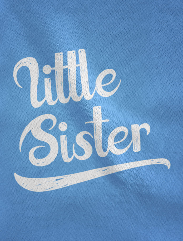 Little Sister Baby Bodysuit - Pink 3