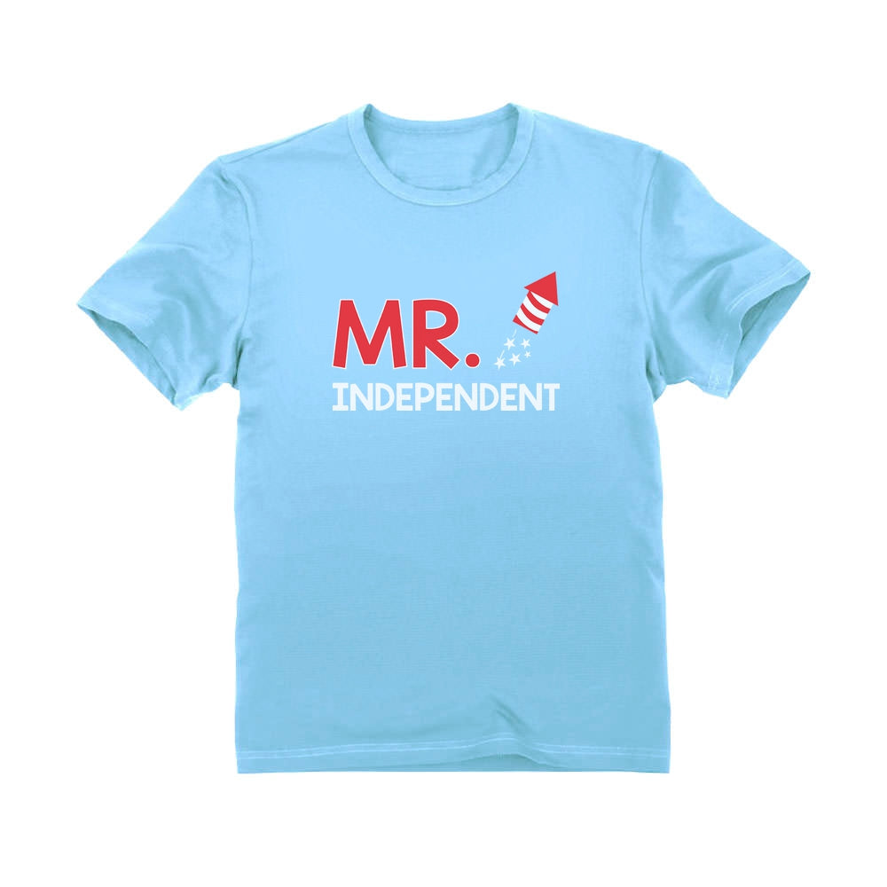 Mr. Independent Toddler Kids T-Shirt - California Blue 1