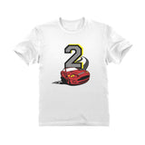 Thumbnail 2nd Birthday Race Car Toddler Kids T-Shirt White 2