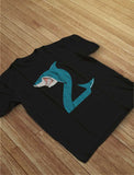 2nd Birthday Shark Two Year Old Toddler Kids T-Shirt 