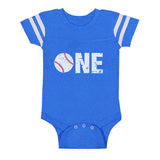 1st Birthday Baseball Baby Jersey Bodysuit 