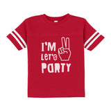I'm Two (V Sign) Let's Party Toddler Jersey T-Shirt 