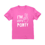 Thumbnail I'm Two Let's Party Toddler Kids T-Shirt Pink 4