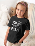 I'm Three Let's Party Toddler Kids T-Shirt 