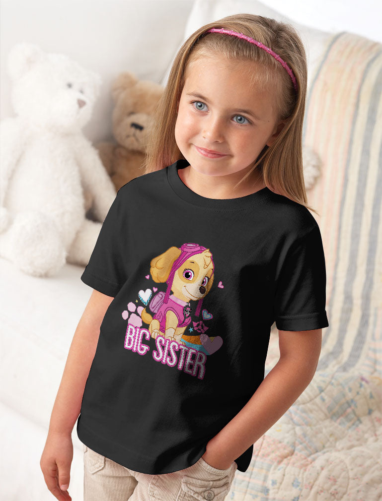 Official Paw Patrol - Skye Big Sister Toddler Kids T-Shirt 