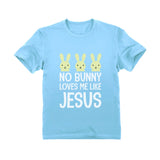 Thumbnail No Bunny Loves Me Like Jesus Easter Christian Infant Kids T-Shirt California Blue 1