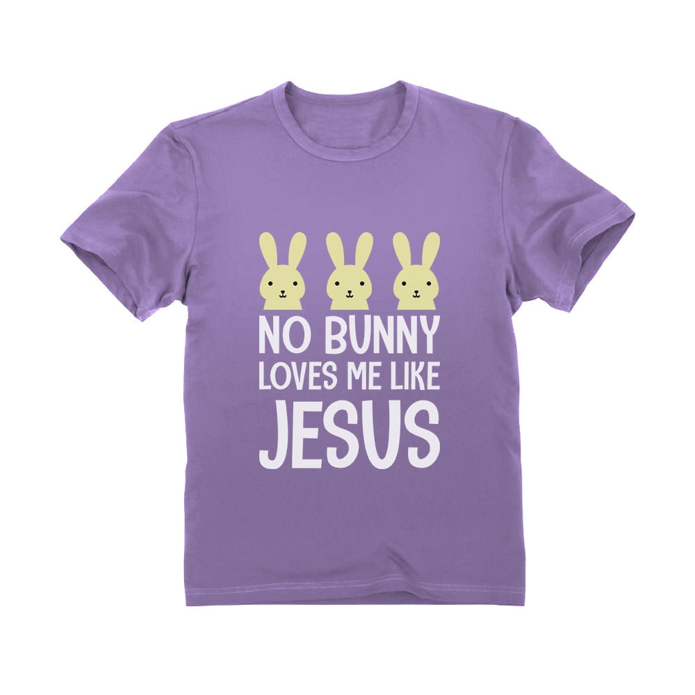 No Bunny Loves Me Like Jesus Easter Christian Infant Kids T-Shirt - Lavender 6