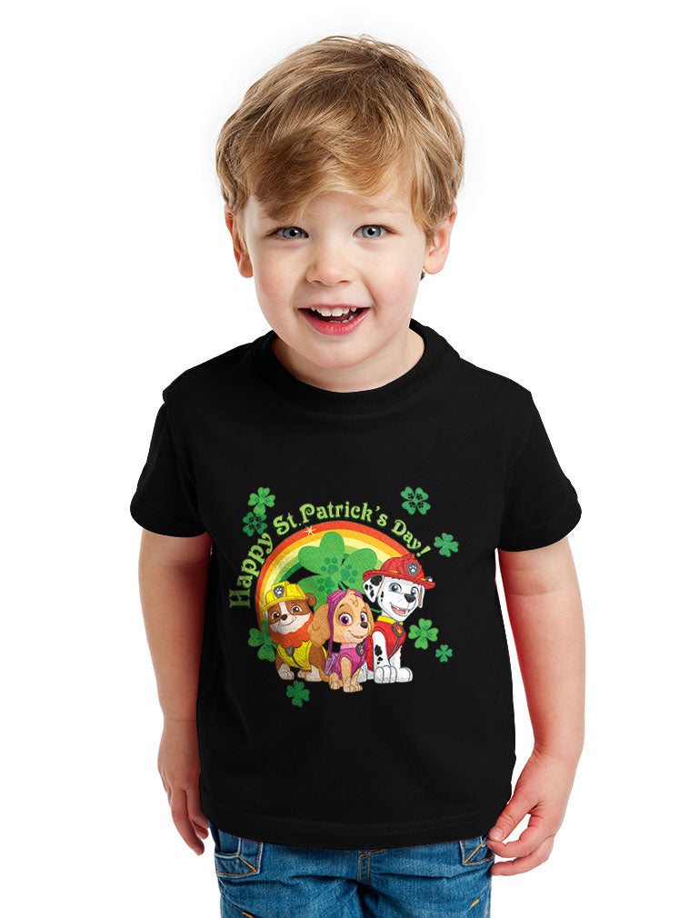 Paw Patrol Happy St. Patrick's Day Gift Official Toddler Kids T-Shirt 