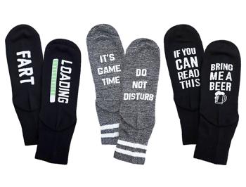 If You Can Read This Bring Me Beer & Fart Loading Dad Socks - Multicolor 1