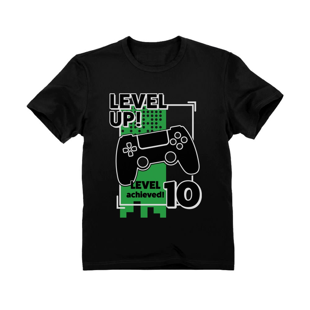 Gamer Birthday Level Up Video Game 10th Birthday Youth T-Shirt 