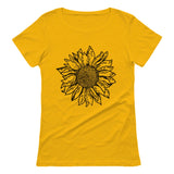 Sunflower Shirt for Women Cute Graphic Tee Teen Girls Summer Women T-Shirt 