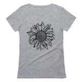 Sunflower Shirt for Women Cute Graphic Tee Teen Girls Summer Women T-Shirt 