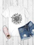 Sunflower Shirt for Women Cute Graphic Tee Teen Girls Summer Women T-Shirt 