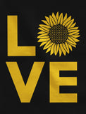 Love Sunflower Top for Women Teen Girls Cute Summer V-Neck Fitted Women T-Shirt 