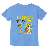 Paw Patrol Rubble Digging 1st Birthday Official Infant Kids T-Shirt 
