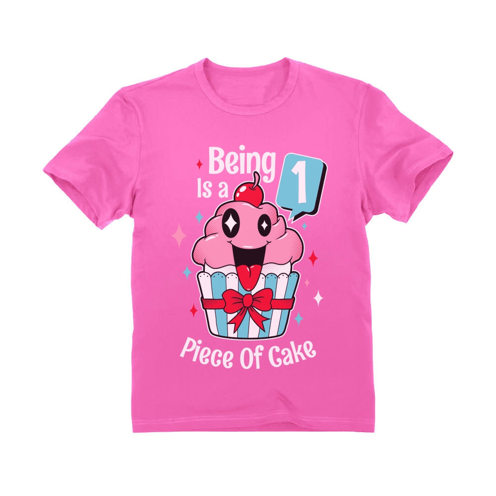 1st Birthday Cupcake Infant Kids T-Shirt 