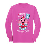 Thumbnail 2 Year Old Girl 2nd Birthday Funny Toddler Long sleeve T-Shirt Pink 3