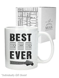 Best Dad Ever Mug Guitarist Father With Chords 