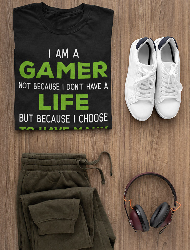 I Am a Gamer Shirt Funny Gamer Gift Cool Gaming Youth Kids T-Shirt 