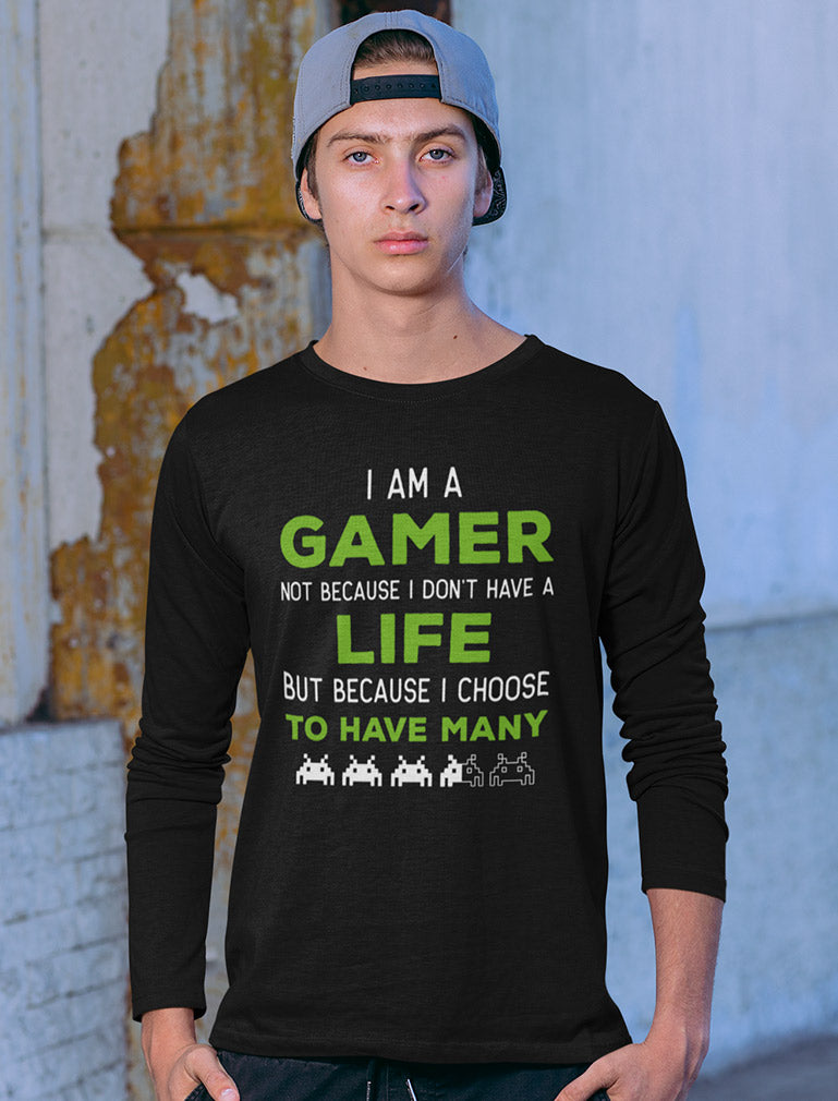 How To Spot A Gamer Funny Gamer Birthday Long Sleeve T-Shirt