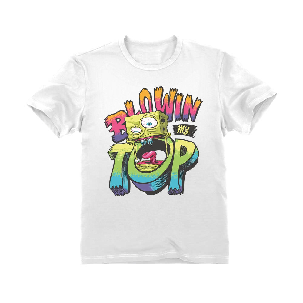 Nickelodeon Spongebob Squarepants Shirt Blowin My Top Funny Youth Kids T-Shirt 