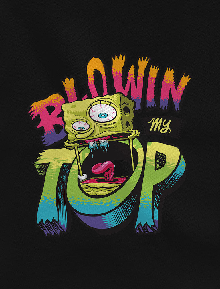 Nickelodeon Spongebob Squarepants Shirt Blowin My Top Funny T-Shirt 