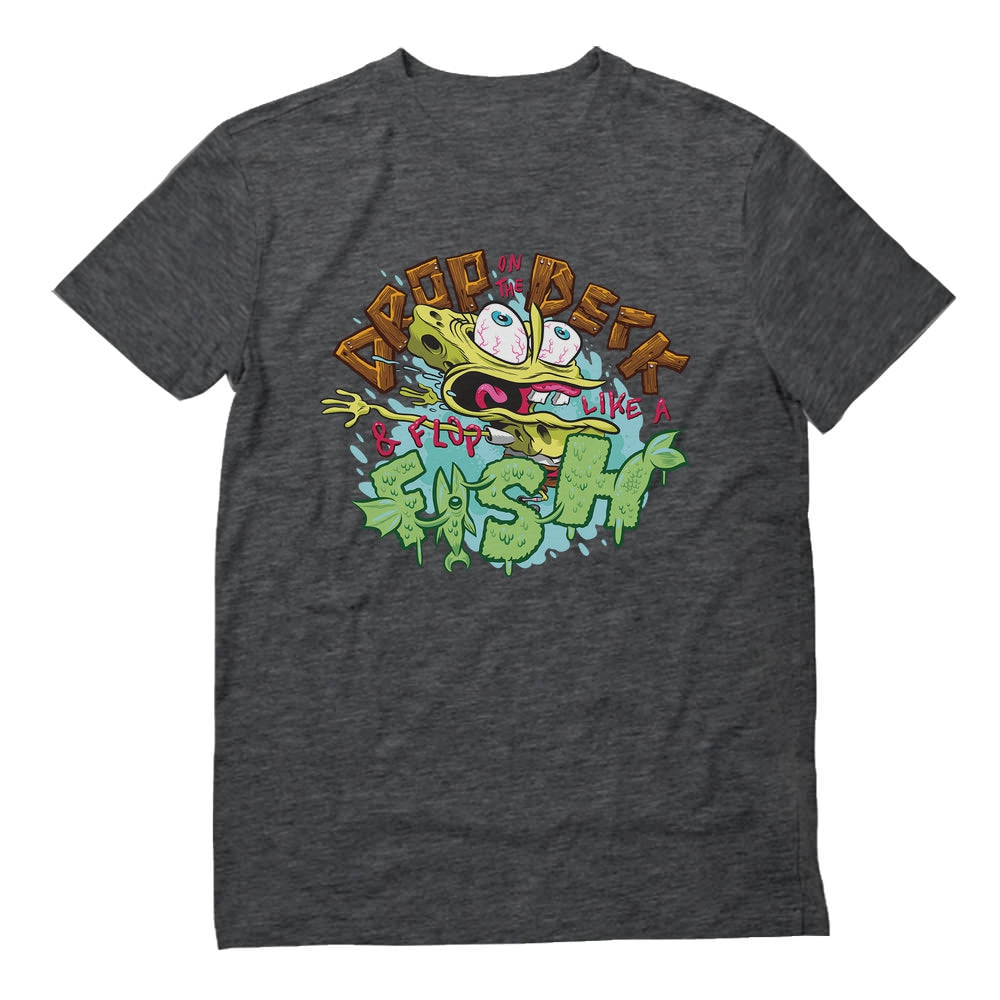 Nickelodeon Spongebob Squarepants Shirt Flop Like a Fish Funny T-Shirt