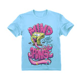 Nickelodeon Spongebob Squarepants Shirt Mind Like a Sponge Funny Youth Kids T-Shirt 