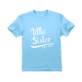 Thumbnail Little Sister Est. 2021 Cute Girl T-shirt California Blue 3