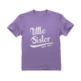 Thumbnail Little Sister Est. 2021 Cute Girl T-shirt Lavender 7