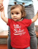 Thumbnail Little Sister Est. 2021 Cute Girl T-shirt Lavender 11