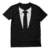 Thumbnail Printed Suit & Tie Tuxedo T-Shirt Black 1