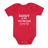 Thumbnail Daddy Is My Valentine Baby Bodysuit Red 2