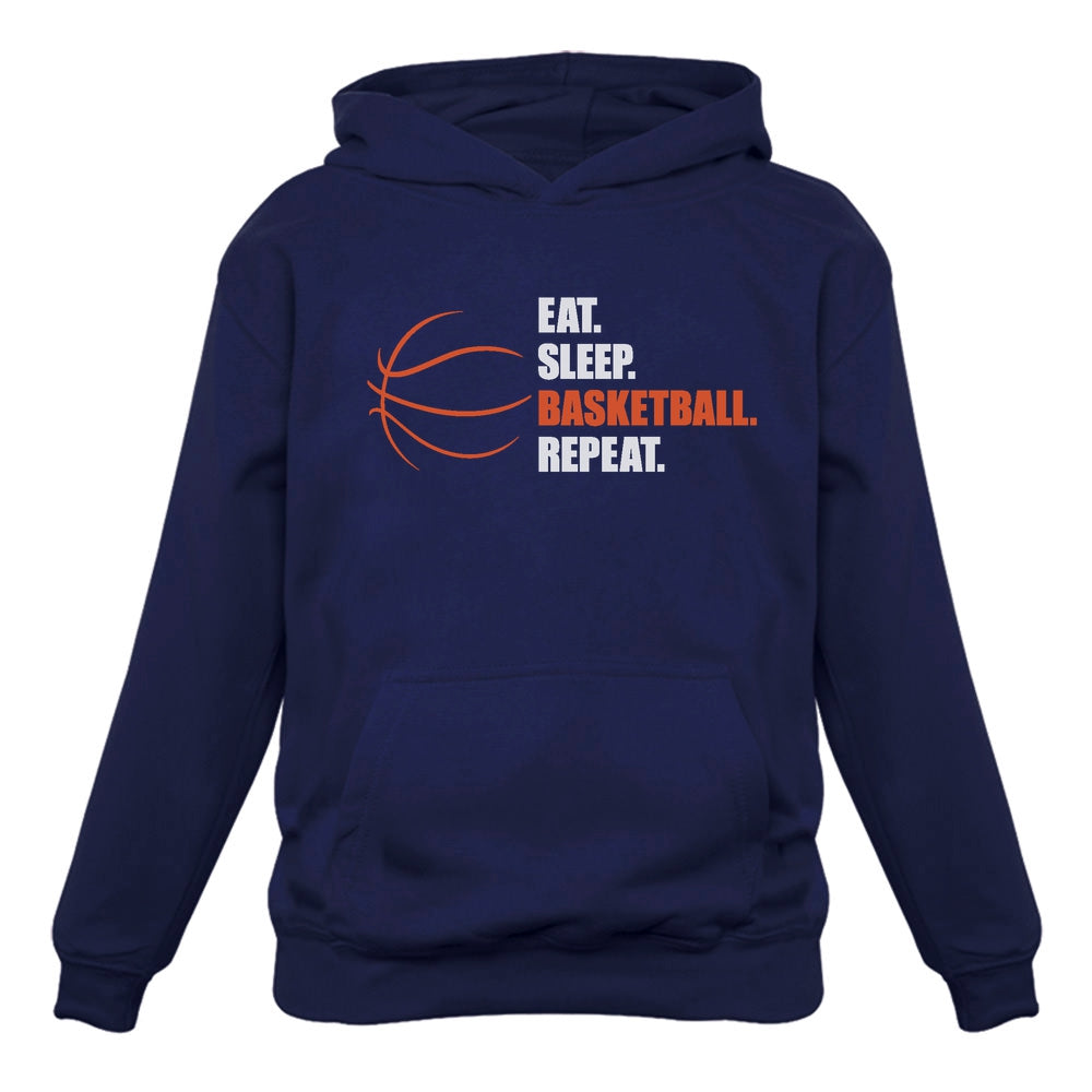 Eat Sleep Basketball Repeat Women Hoodie - Blue 2