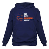 Eat Sleep Basketball Repeat Women Hoodie 