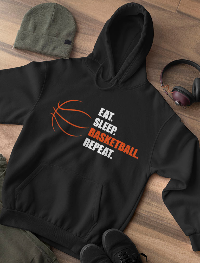 Eat Sleep Basketball Repeat Hoodie 