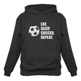 Eat Sleep Soccer Repeat Women Hoodie 