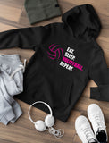 Eat Sleep Volleyball Repeat Women Hoodie 