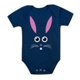 Thumbnail Little Easter Bunny Face Baby Bodysuit Navy 2