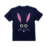 Children's Easter Bunny Face Youth Kids T-Shirt 